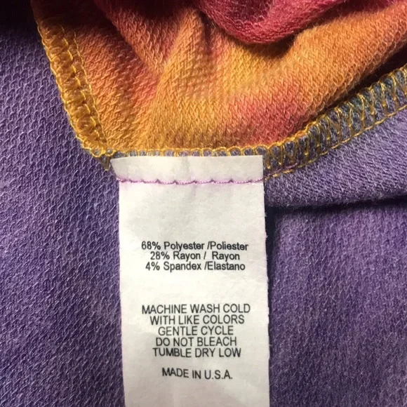 ADORA 🐠 Woman’s Tie Dye Puff Sleeve Relaxed Fit Soft Blouse Size S | NWOT - Picture 6 of 6